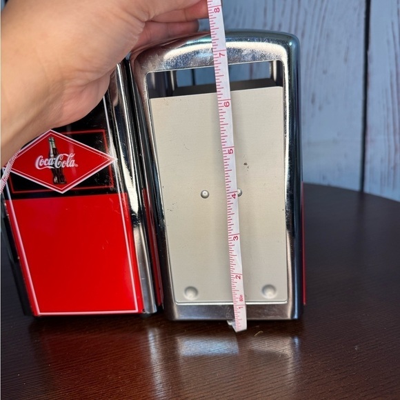 Coca Cola Licensed collectible napkin dispenser Vintage 80s 90s 2 piece set GUC - Picture 3 of 15